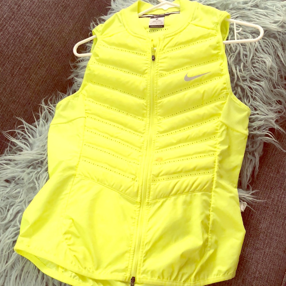 Nike neon yellow vest